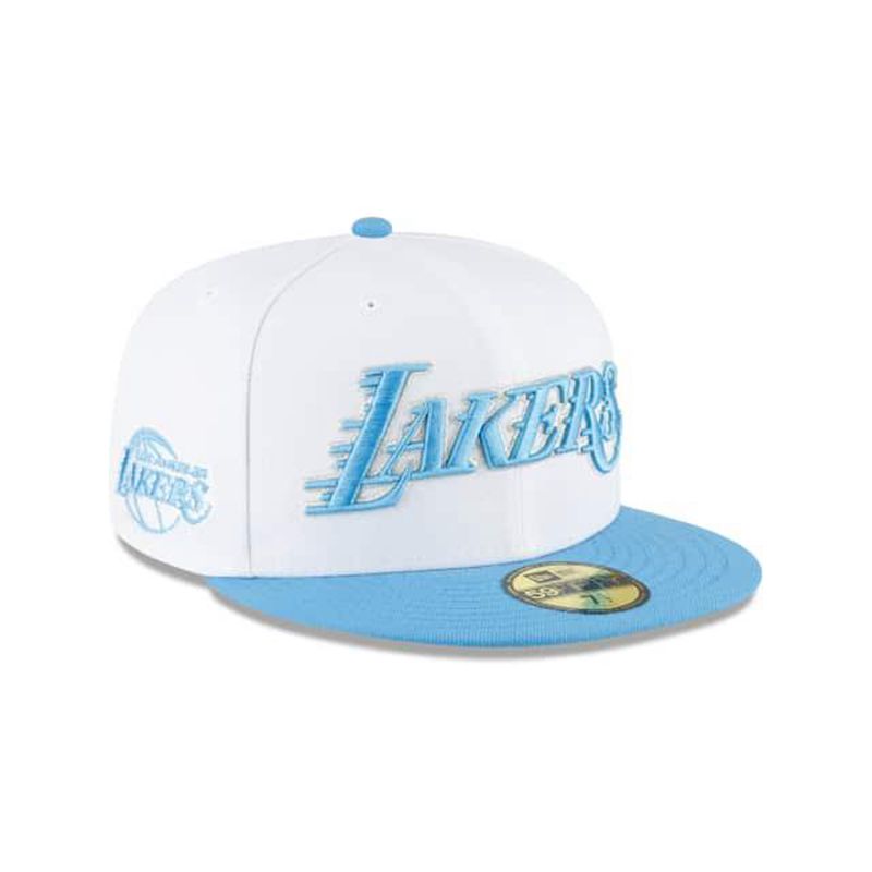 NBA Los Angeles Lakers City Edition 59Fifty Fitted (UHK9859) - White New Era Caps